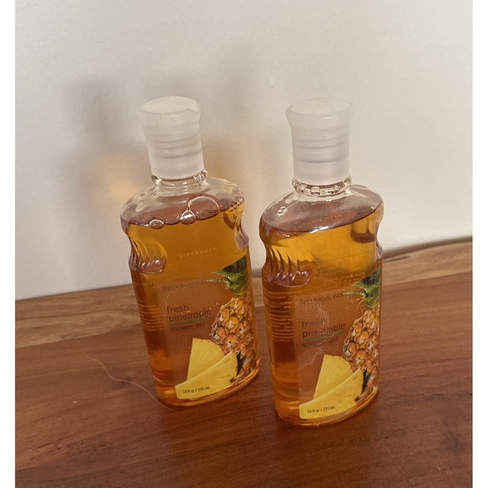 Lot Of 2 Bath & Body Works Pleasures Fresh Pineapple Shower Gel Discontinued